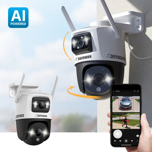 AI POWERED Guard Pro 3K PLUS Dual Lens PTZ Wi-Fi 6 Plug-in Security Camera