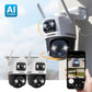 AI POWERED Guard Pro 3K PLUS Dual Lens PTZ Wi-Fi 6 Plug-in Security Camera with 64GB SD Card, 2 Pack