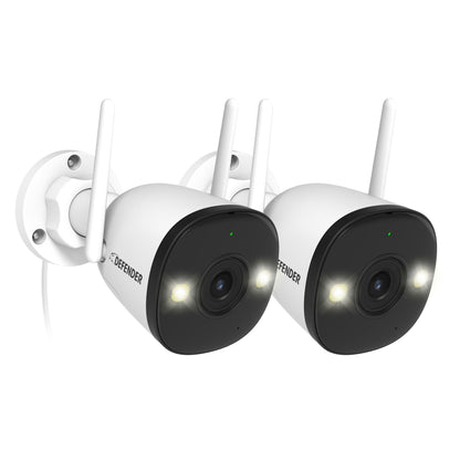 AI POWERED Guard Pro 4K Wi-Fi 6 Plug-in Security Camera, 2 Pack