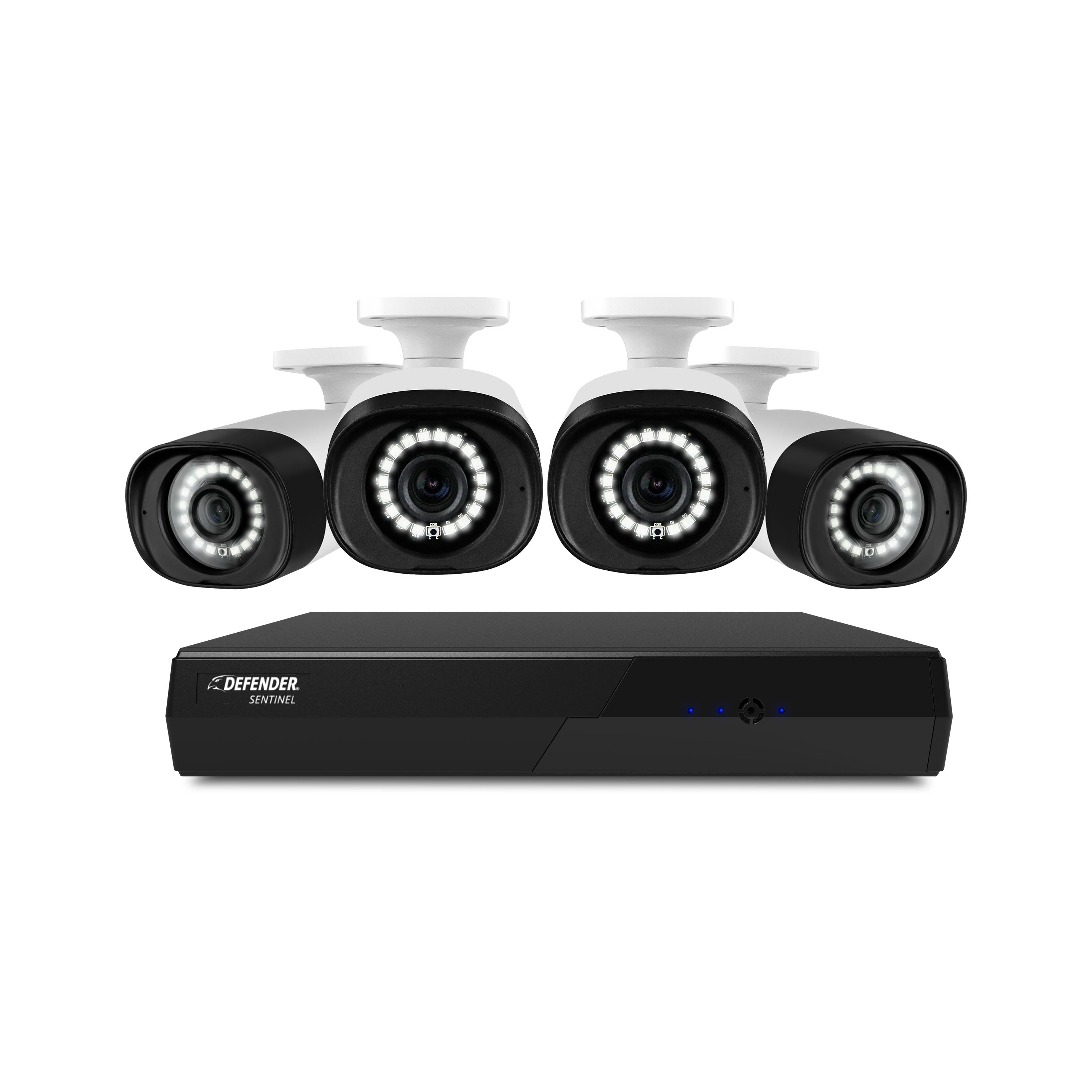 Sentinel 4K Ultra HD Wired 8 Channel PoE NVR Security System With 4 Ca