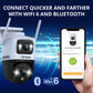 AI POWERED Guard Pro 3K PLUS Dual Lens PTZ Wi-Fi 6 Plug-in Security Camera, 4 Pack