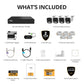 EXCLUSIVE BUNDLE: AI POWERED Sentinel 4K PoE NVR Wired Security System, 1TB HDD & 4 Metal Cameras