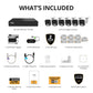 EXCLUSIVE BUNDLE: AI POWERED Sentinel 4K PoE NVR Wired Security System, 6 Metal Cameras, 1TB HDD